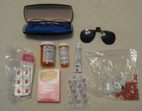 Packed medical items